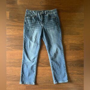 d.jeans Women’s Blue Stretch Denim Jeans Size 8 Mid Rise Straight Leg